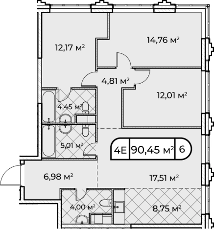 Купить квартиру в ЖК West Garden в Москве. Вариант № 65888, 0, площадь -  квм, цена 58520000 рублей