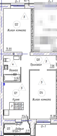 Купить двухкомнатную квартиру в Казани. Вариант № 120729, 0, площадь -  квм, цена 6633235 рублей