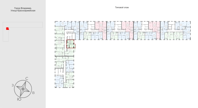 Купить квартиру в новостройках в ЖК UNO в Владимире. Вариант № 9563864, 1, площадь -  квм, цена 7329000 рублей