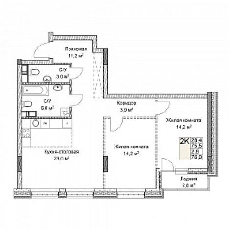 Купить квартиру в ЖК Симфония Нижнего в Нижнем Новгороде. Вариант № 139921, 0, площадь -  квм, цена 22440189 рублей