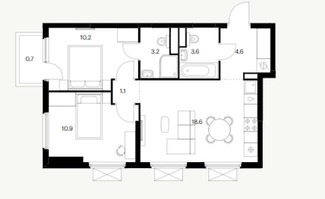Купить двухкомнатную квартиру в ЖК Савин Парк в Нижегородской области. Вариант № 7933592, 0, площадь -  квм, цена 8627990 рублей