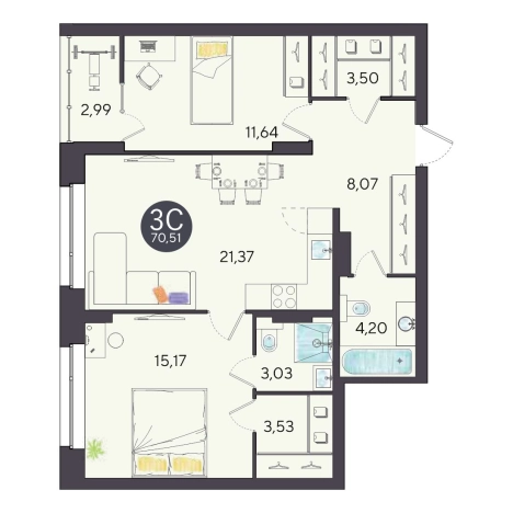 Купить квартиру у метро Площадь Гарина-Михайловского в Новосибирске. Вариант № 9930257, 0, площадь -  квм, цена 11830000 рублей