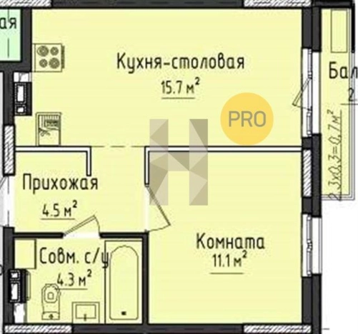 Купить однокомнатную квартиру в ЖК Город Оружейников в Удмуртской Республике. Вариант № 68796, 0, площадь -  квм, цена 2753800 рублей