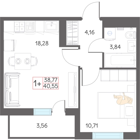 Купить квартиру в новостройках в Тобольске. Вариант № 159549, 0, площадь -  квм, цена 4650000 рублей