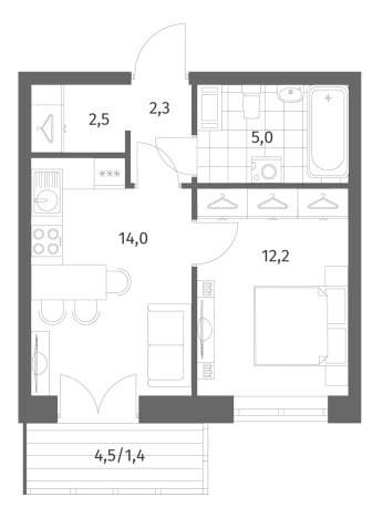 Купить квартиру в ЖК NEWПИТЕР в Ленинградской области. Вариант № 5258802, 0, площадь -  квм, цена 8364000 рублей