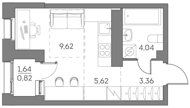 Купить Студию в новостройках у метро Нижегородская в Москве. Вариант № 842128, 0, площадь -  квм, цена 12917793 рублей