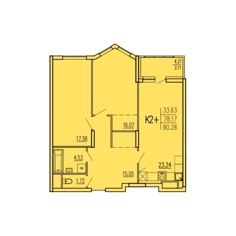 Купить квартиру в новостройках в ЖК Жилой комплекс "Акварель" в Пензе. Вариант № 82422, 0, площадь -  квм, цена 6604636 рублей