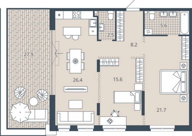 Купить квартиру в новостройках в ЖК Жилой комплекс "Scala city" в Пензе. Вариант № 9678740, 0, площадь -  квм, цена 22194000 рублей