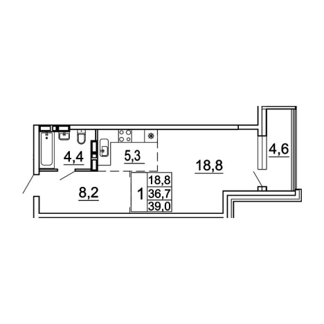 Купить квартиру на улице Лесная в Владивостоке. Вариант № 9416820, 0, площадь -  квм, цена 8379839 рублей