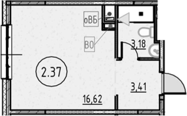 Купить Студию в новостройках у метро Обухово в Санкт-Петербурге. Вариант № 4163040, 0, площадь -  квм, цена 5553563 рублей