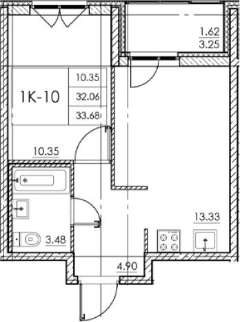 Купить квартиру в ЖК Стороны Света 2 в Ленинградской области. Вариант № 7790413, 0, площадь -  квм, цена 4917280 рублей