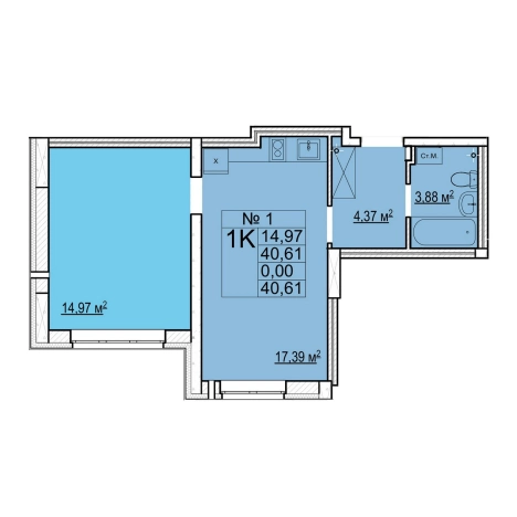 Купить квартиру в ЖК Мед в Нижнем Новгороде. Вариант № 139460, 0, площадь -  квм, цена 6080000 рублей
