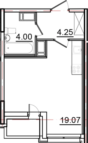 Купить Студию на улице Вадима Шефнера в Санкт-Петербурге. Вариант № 6511226, 0, площадь -  квм, цена 7685000 рублей