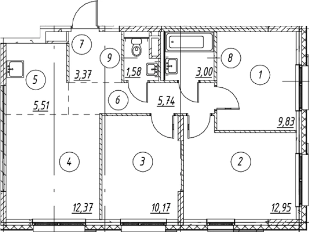 Купить четырехкомнатную квартиру в ЖК Новые Лаврики в Мурине. Вариант № 7253315, 0, площадь -  квм, цена 11360884 рублей