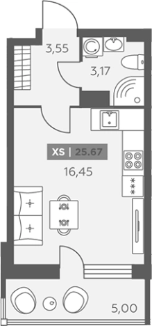 Купить Студию в новостройках у метро Улица Дыбенко в Ленинградской области. Вариант № 6217420, 0, площадь -  квм, цена 4718980 рублей