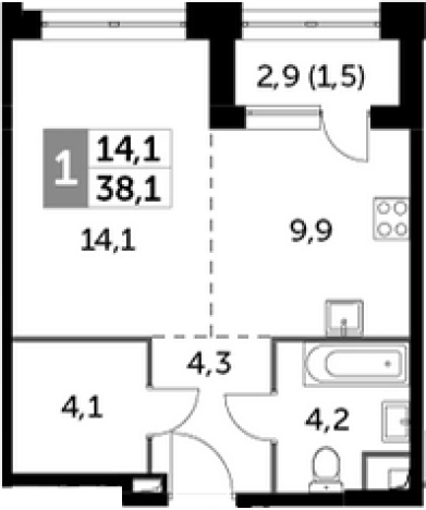 Купить квартиру у метро Хорошево в Москве. Вариант № 89980, 0, площадь -  квм, цена 27477720 рублей