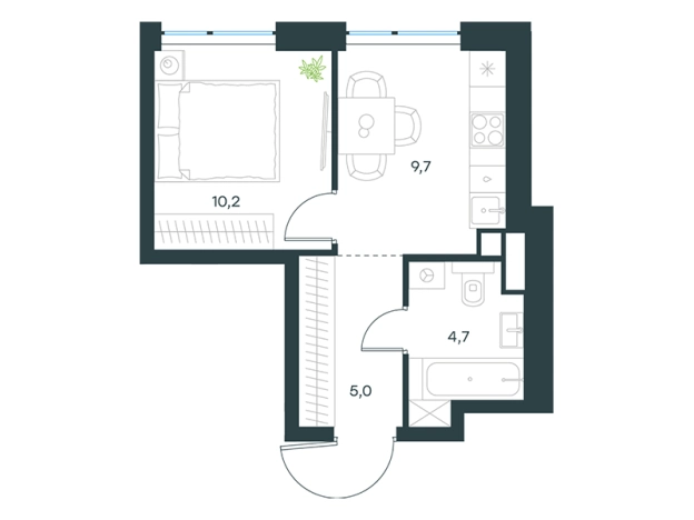 Купить квартиру на улице Мичуринский проспект в Москве. Вариант № 1450771, 0, площадь -  квм, цена 30895871 рублей