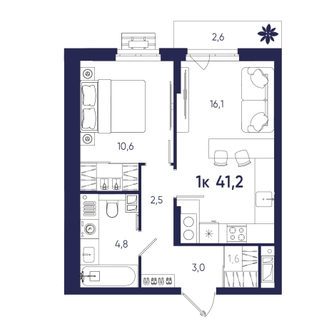Купить однокомнатную квартиру на вторичке на улице Ленинградская в Пензе. Вариант № 10320354, 0, площадь -  квм, цена 3914000 рублей
