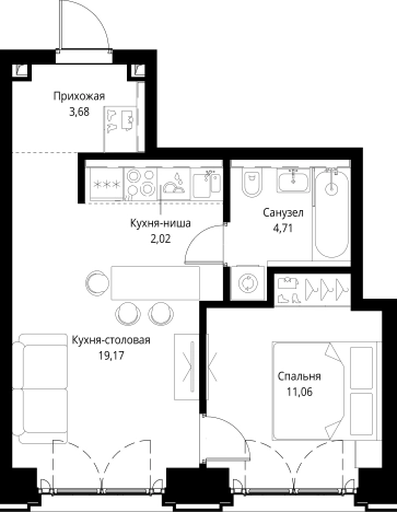Купить квартиру в ЖК City Bay в Москве. Вариант № 141653, 0, площадь -  квм, цена 23828817 рублей