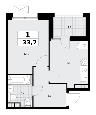 Купить квартиру в ЖК Бунинские кварталы в Москве. Вариант № 836432, 0, площадь - квм, цена 11796011.0000 рублей