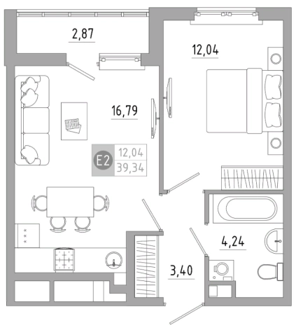 Купить однокомнатную квартиру в новостройках в ЖК Пряничная слобода в Туле. Вариант № 71462, 0, площадь -  квм, цена 4201782 рублей
