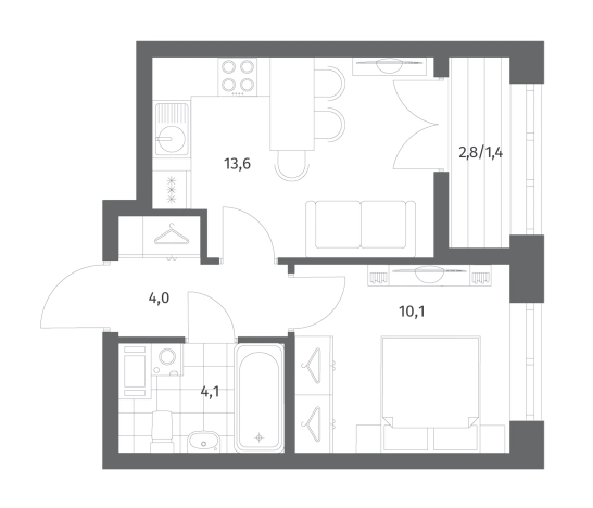 Купить квартиру в ЖК NEWПИТЕР в Ленинградской области. Вариант № 5258741, 0, площадь -  квм, цена 6268000 рублей