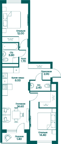 Купить трехкомнатную квартиру в Одинцове. Вариант № 83840, 0, площадь -  квм, цена 10965531 рублей