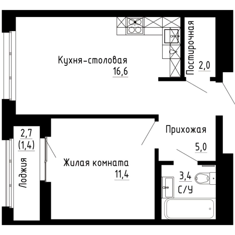 Купить квартиру в новостройках в ЖК "7Я" в Владивостоке. Вариант № 9769264, 0, площадь -  квм, цена 10149000 рублей