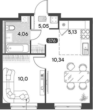 Купить двухкомнатную квартиру в Калужской области. Вариант № 120456, 0, площадь -  квм, цена 4124218 рублей