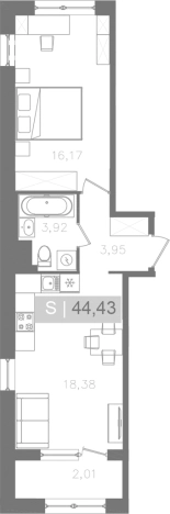 Купить двухкомнатную квартиру в ЖК ORO by Akvilon в Санкт-Петербурге. Вариант № 5564441, 0, площадь -  квм, цена 16573336 рублей