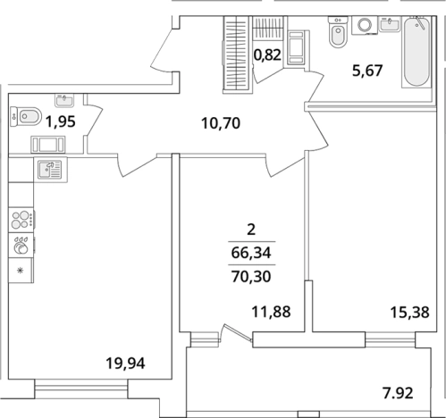Купить двухкомнатную квартиру у метро Московская в Санкт-Петербурге. Вариант № 4823052, 0, площадь -  квм, цена 18341671 рублей