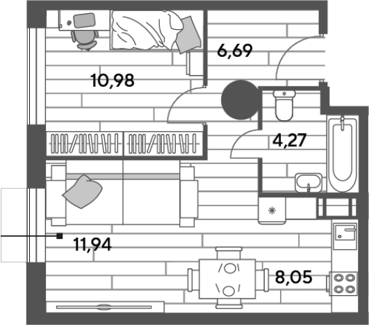 Купить двухкомнатную квартиру в Микрорайоне Новые Подлипки, Королёв в Королёве. Вариант № 117888, 0, площадь -  квм, цена 5562937 рублей