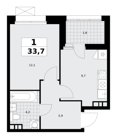 Купить квартиру в ЖК Бунинские кварталы в Москве. Вариант № 836431, 0, площадь - квм, цена 11570221.0000 рублей