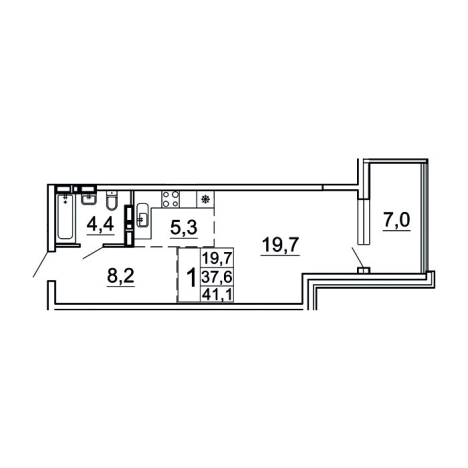 Купить квартиру в новостройках в ЖК Сингапур в Владивостоке. Вариант № 9417200, 0, площадь -  квм, цена 8820410 рублей