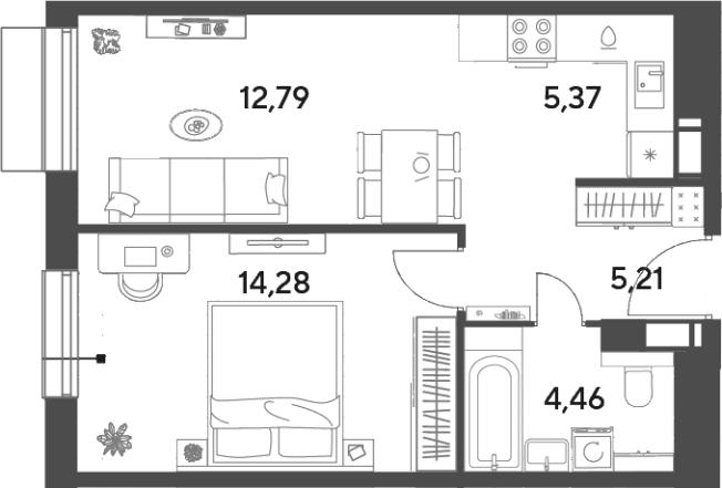 Купить квартиру в новостройках в ЖК Публицист в Пушкине. Вариант № 140641, 0, площадь -  квм, цена 7551502 рублей