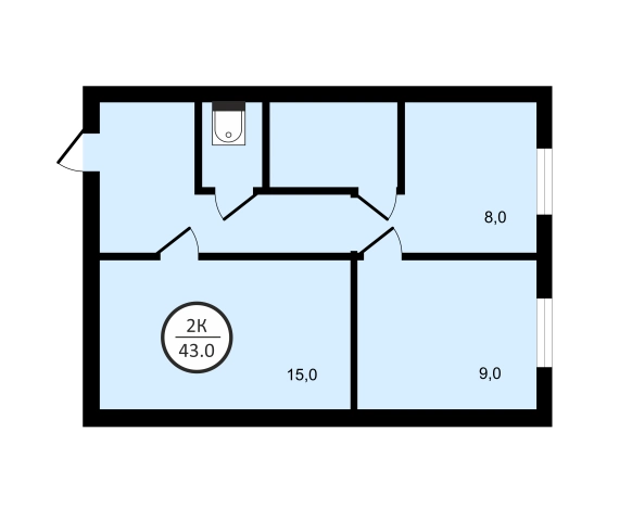 Купить двухкомнатную квартиру на улице Пожарского в Суздале. Вариант № 58545, 17, площадь -  квм, цена 6300000 рублей
