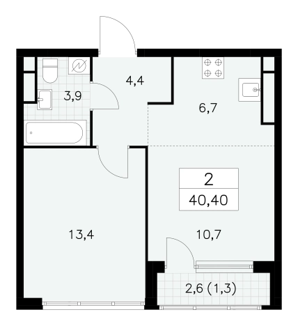Купить квартиру в ЖК Южные сады в Москве. Вариант № 252441, 0, площадь -  квм, цена 18161416 рублей