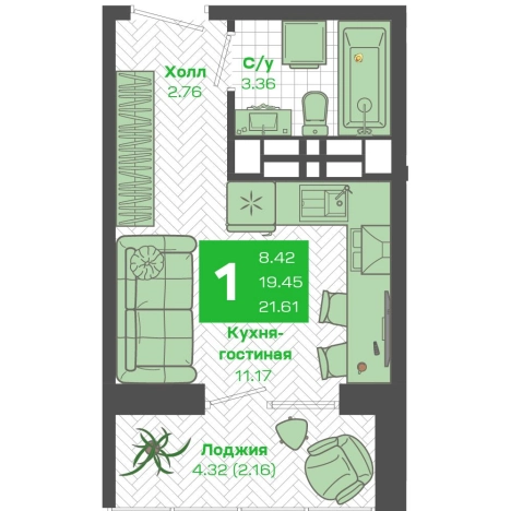 Купить Студию в Приморском крае. Вариант № 6059161, 0, площадь -  квм, цена 5700000 рублей