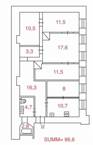 Купить квартиру в районе Тверской в Москве. Вариант № 59631, 25, площадь - квм, цена 89000000.0000 рублей