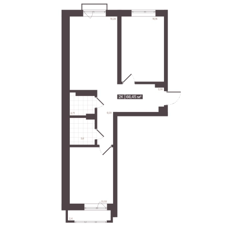 Купить квартиру в новостройках в районе Центральный в Кемерове. Вариант № 170719, 1, площадь -  квм, цена 9530259 рублей