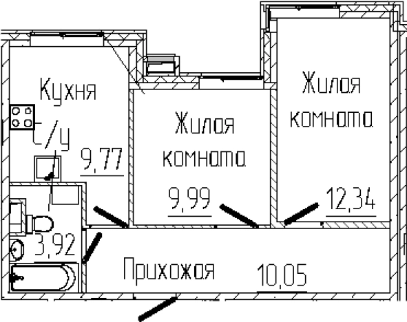 Купить двухкомнатную квартиру на улице Мира в Сертолове. Вариант № 6057449, 0, площадь - квм, цена 8601269 рублей
