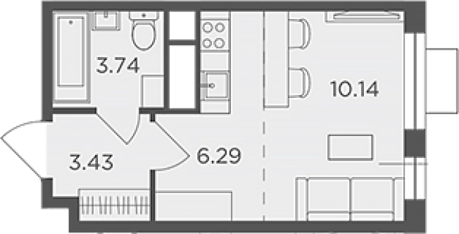 Купить квартиру в ЖК Одинград, квартал «Семейный» в Одинцове. Вариант № 134726, 0, площадь -  квм, цена 6831427 рублей