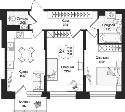 Купить квартиру у метро Парнас в Ленинградской области. Вариант № 9314095, 0, площадь -  квм, цена 12564915 рублей