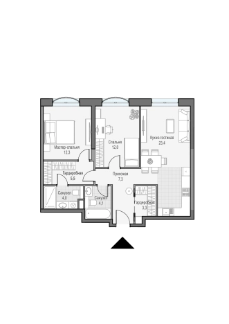 Купить квартиру на улице Академика Королёва в Москве. Вариант № 62839, 0, площадь - квм, цена 40520000 рублей