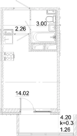 Купить Студию в новостройках в ЖК Аэросити в Санкт-Петербурге. Вариант № 8999484, 0, площадь -  квм, цена 4251780 рублей