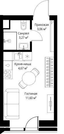 Купить Студию в СЗАО в Москве. Вариант № 9265764, 0, площадь -  квм, цена 20227000 рублей