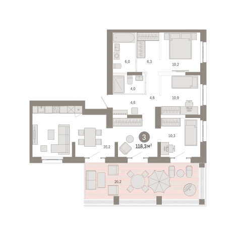 Купить квартиру в районе Метрогородок в Москве. Вариант № 97194, 0, площадь -  квм, цена 33970000 рублей