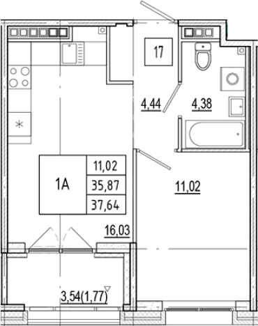 Купить двухкомнатную квартиру в новостройках в ЖК Ranta Residence в Санкт-Петербурге. Вариант № 5633025, 0, площадь -  квм, цена 17314400 рублей