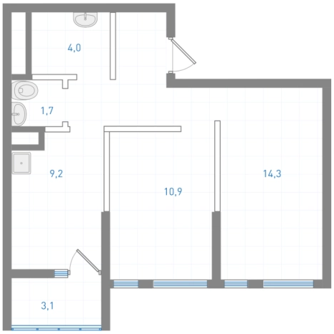 Купить двухкомнатную квартиру в новостройках на улице Весенняя в Приморском крае. Вариант № 783008, 0, площадь -  квм, цена 11308000 рублей