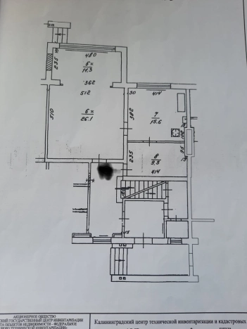 . Вариант № 2988, 5, площадь - 62.5 квм, цена 6000000 рублей